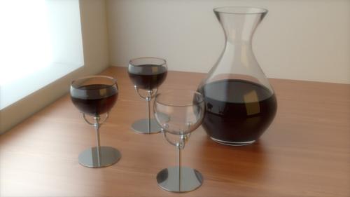 Untraditional wine glass design preview image